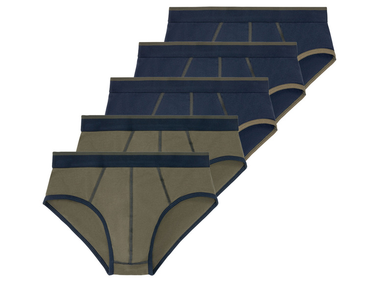 Ga naar volledige schermweergave: LIVERGY® Set van 5 slips van een katoenmix - afbeelding 11