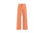 Pantalon large femme couleur pêche avec cordon de serrage à la taille.