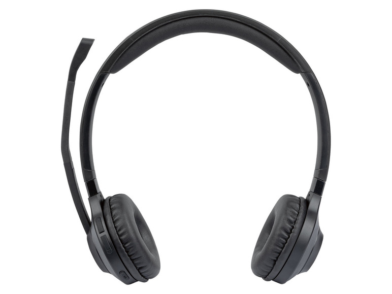 Zwarte draadloze headset met microfoon