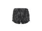 Short de sport noir à motif camouflage abstrait, vue arrière.