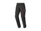 Zwarte werkbroek met rode stiksels en reflecterende details
