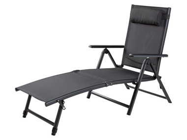 FLORABEST® Chaise longue en aluminium, pliable