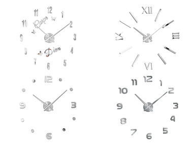 AURIOL® Horloge murale, chiffres autocollants