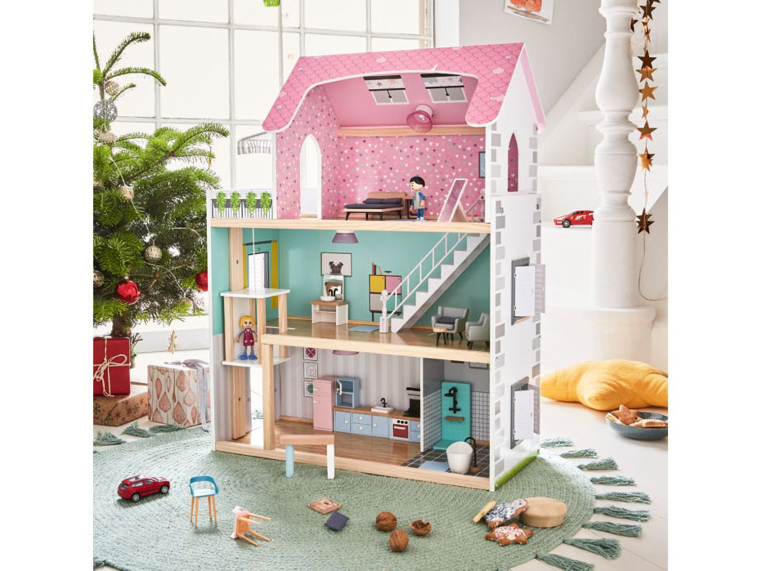 Playtive Maison De Poupees En Bois Lidl Be