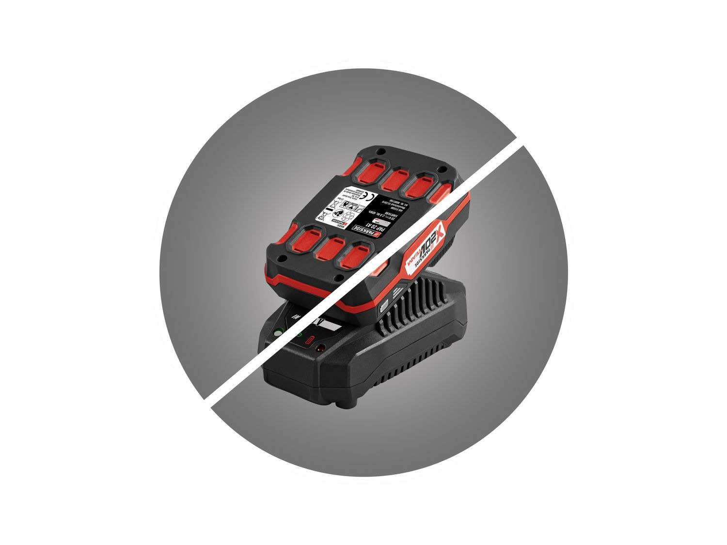 PARKSIDE® Adaptateur de batterie »PAA 20Li B2«, avec 2 ports USB