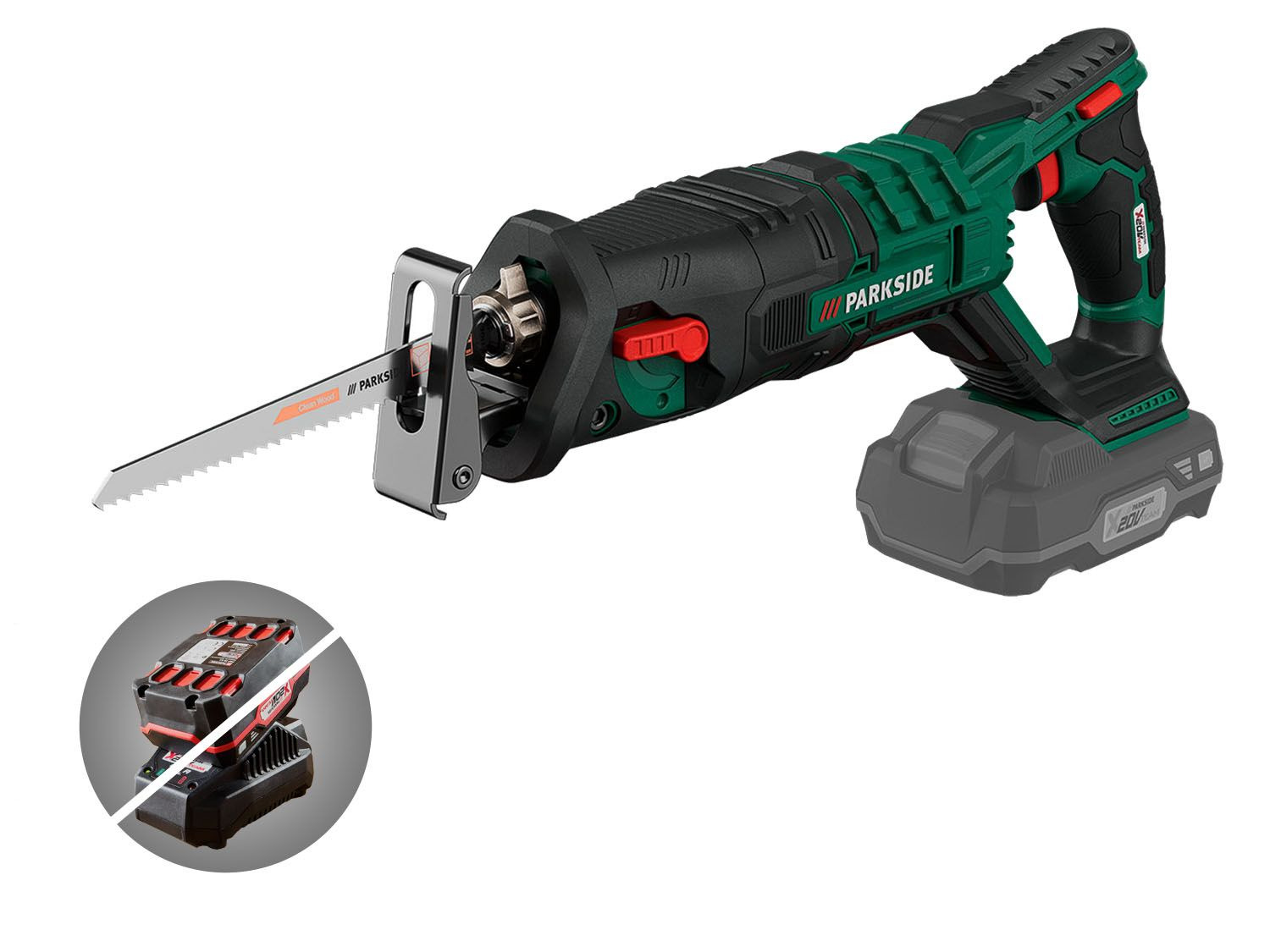 PARKSIDE® Scie sabre sans fil »PSSA 20Li A1«, 20 V