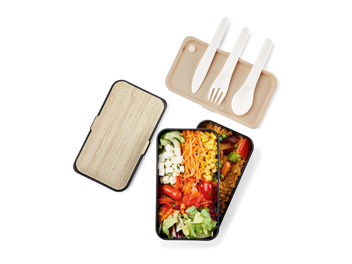 Ernesto Boite Repas 2 Compartiments 3 Couverts Incl Lidl Be