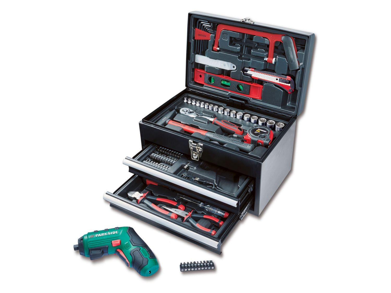 PARKSIDE® Boîte à outils avec visseuse sans fil