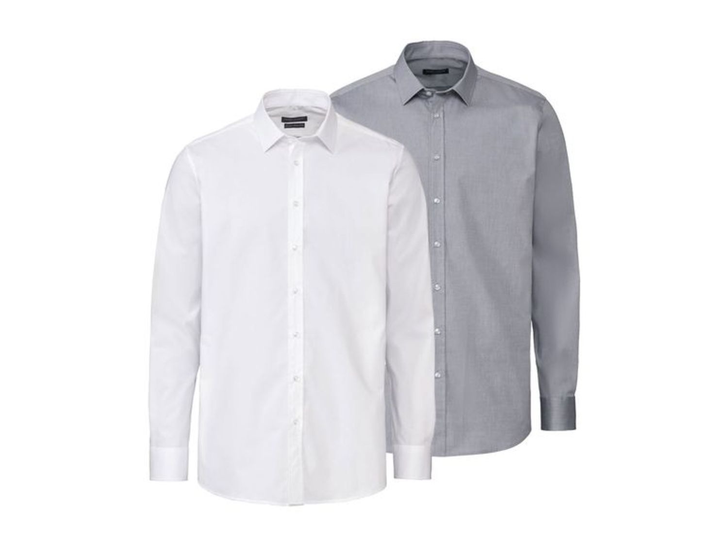 nobel league set de 2 chemises slim fit lidl be