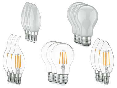 LIVARNO LUX® Ampoule filament à LED, set de 3, intensité variable