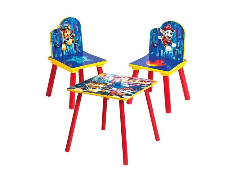 Ga naar volledige schermweergave: Kindertafel met 2 stoelen Paw Patrol - afbeelding 1