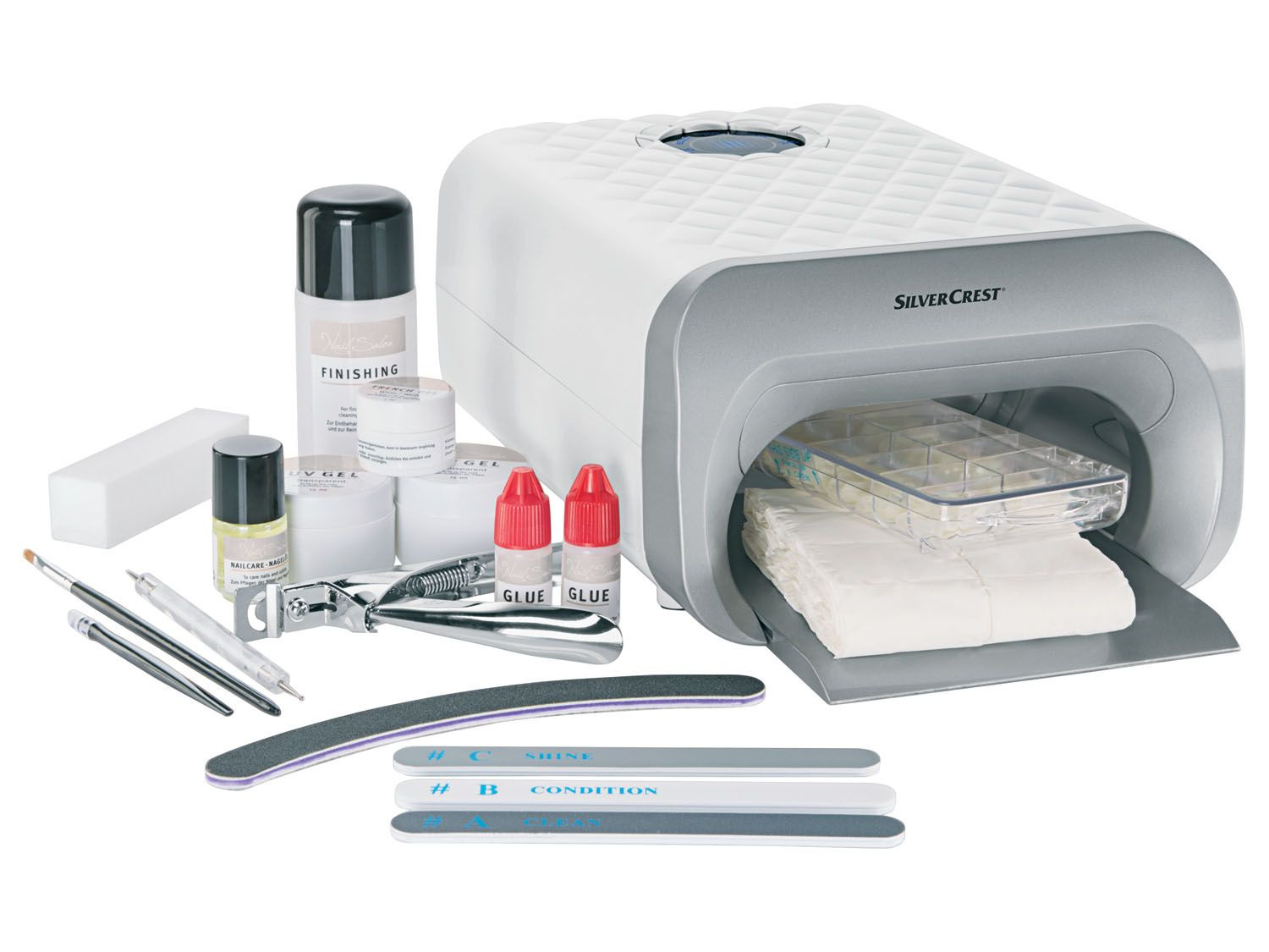 SILVERCREST® Studio à ongles, set de 217 pièces
