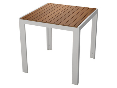 FLORABEST® Table de jardin, aluminium et bois