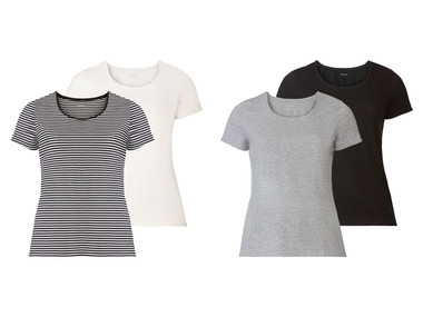 ESMARA® Set de 2 T-shirts en un mélange de coton