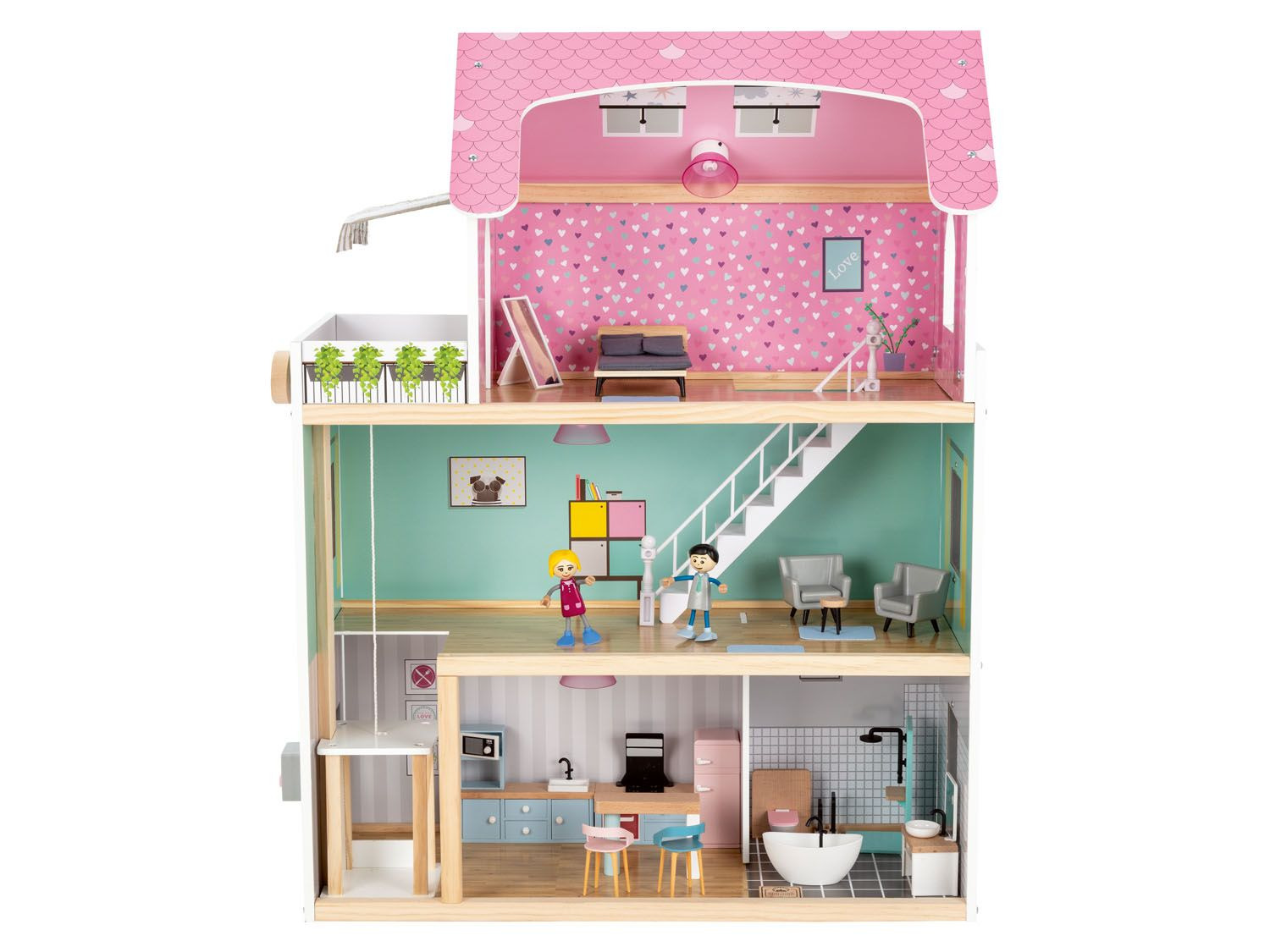 Playtive Maison De Poupees En Bois Lidl Be