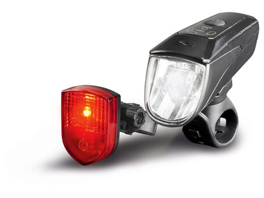CRIVIT® Set led-fietslichten, voor- en achterlicht