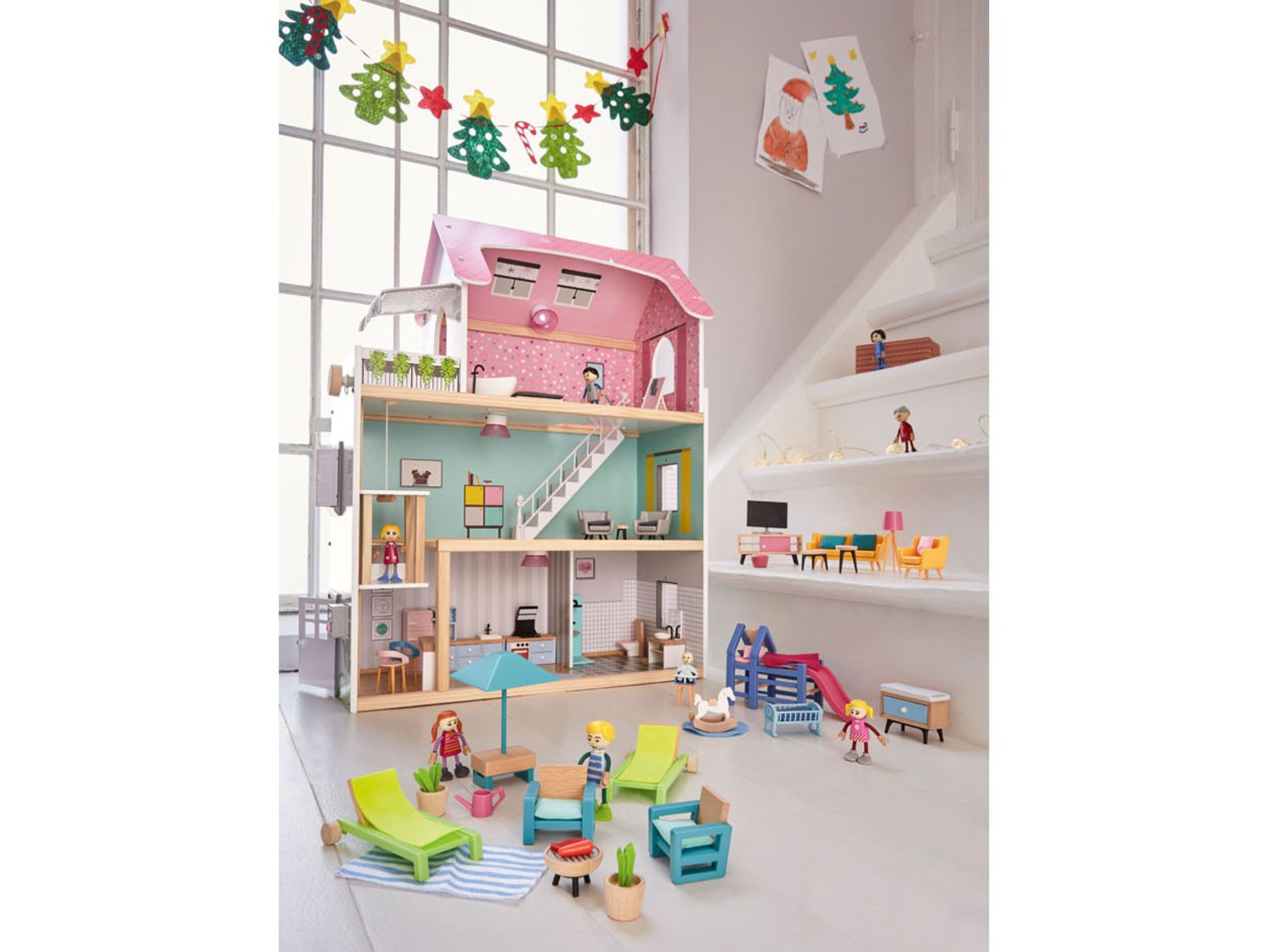 Playtive Maison De Poupees En Bois Lidl Be