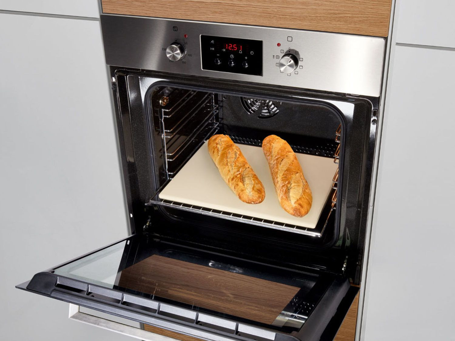 GRILLMEISTER Pizzasteen, voor oven en barbecue