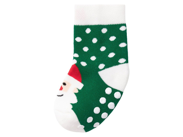 Aller en mode plein écran LUPILU® Chaussettes de Noël pour enfants, 2 paires, coton, polyamide et élasthanne - Photo 10