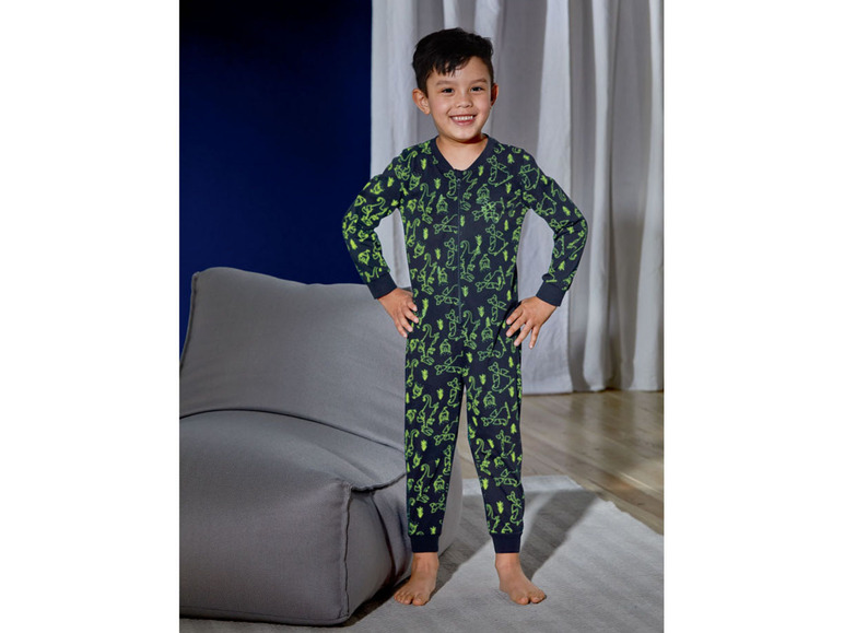 Ga naar volledige schermweergave: LUPILU® Katoenen onesie met glow in the dark print - afbeelding 8