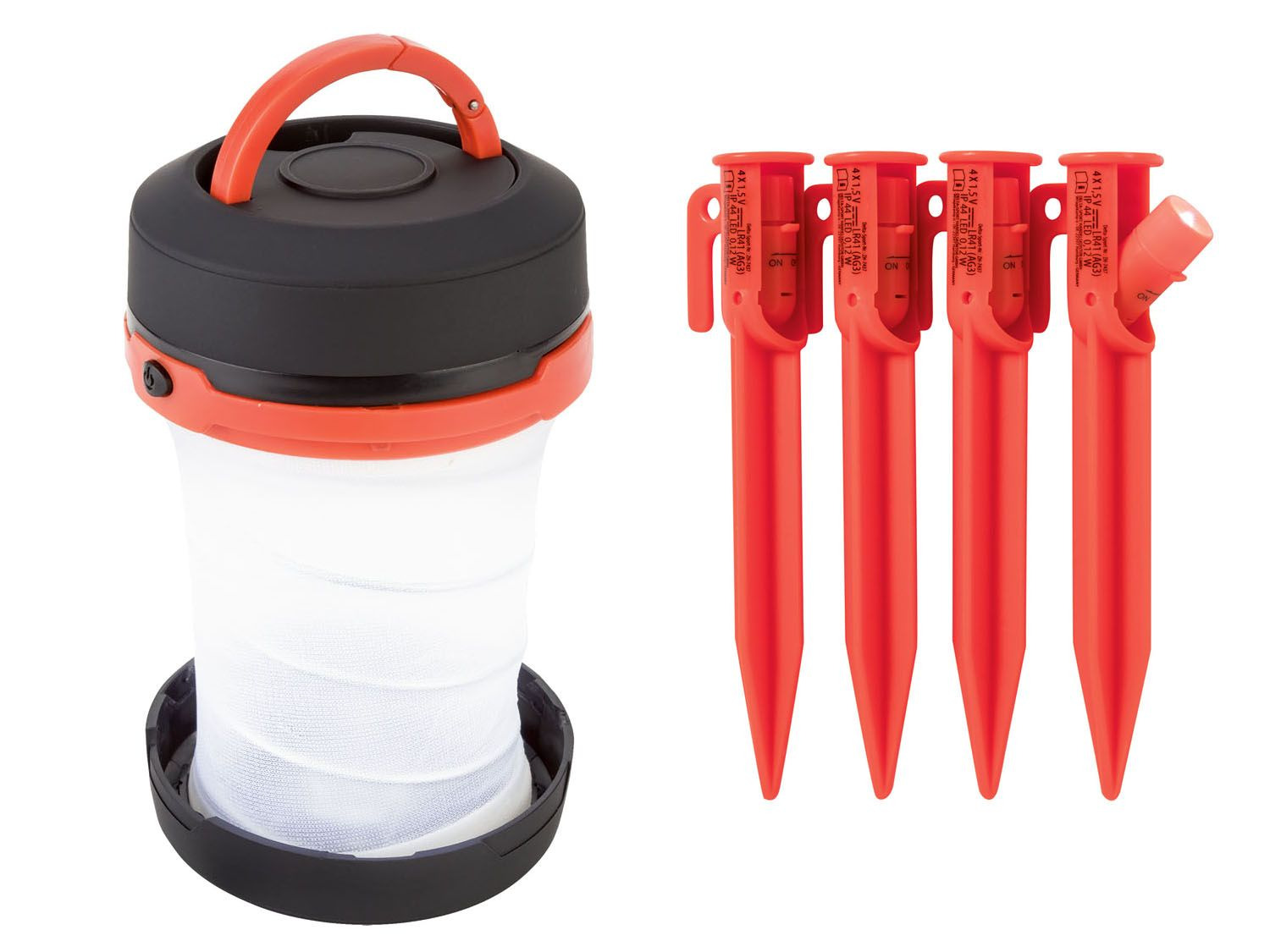 CRIVIT® Lampe de camping et piquets de tente à LED