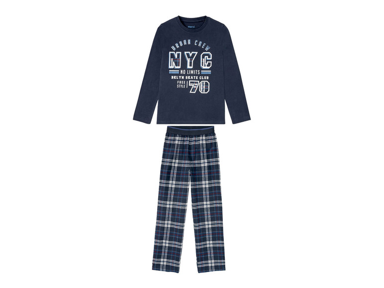 Ga naar volledige schermweergave: PEPPERTS® Pyjama met broek van warm flanel - afbeelding 8