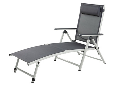 FLORABEST® Chaise longue en aluminium, pliable