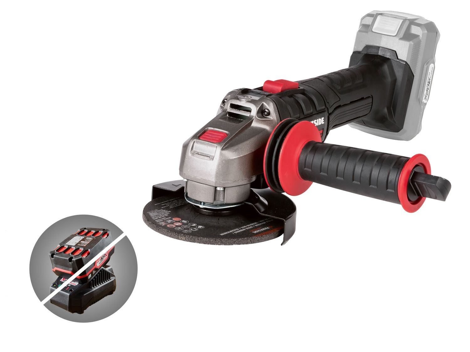 PARKSIDE PERFORMANCE Meuleuse d’angle sans fil »PWSAP 20Li C3«, 20 V