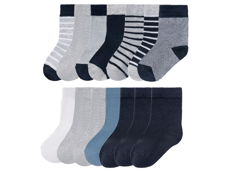 Ga naar volledige schermweergave: LUPILU® Set van 7 paar sokken van een biokatoenmix - afbeelding 1