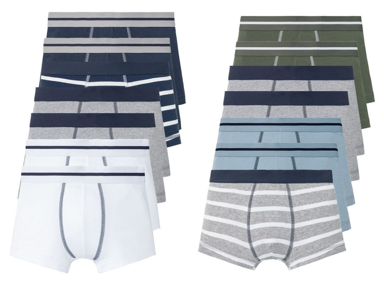 Set van 7 boxershorts van een biokatoenmix