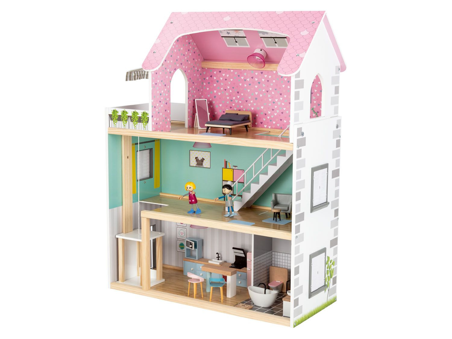 Playtive Maison De Poupees En Bois Lidl Be