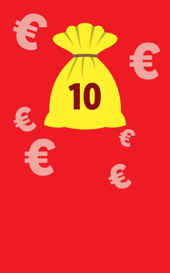  Onder € 10