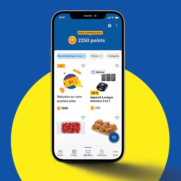 L'appli Lidl Plus présente des offres : 5 € de réduction et -20 % sur un appareil à croque-monsieur 3 en 1.