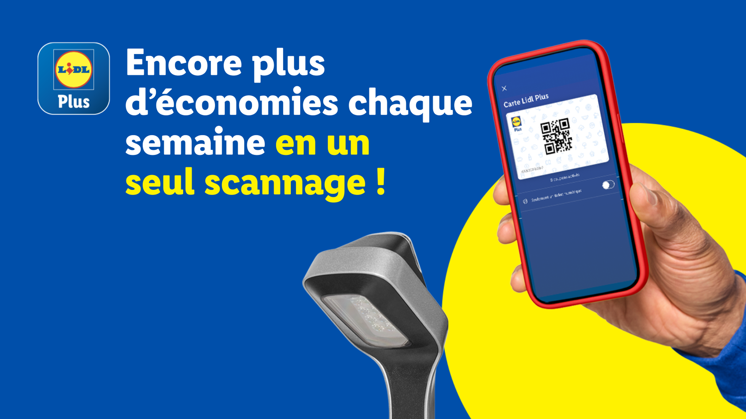 App Lidl Plus : Économisez avec un seul scan.
