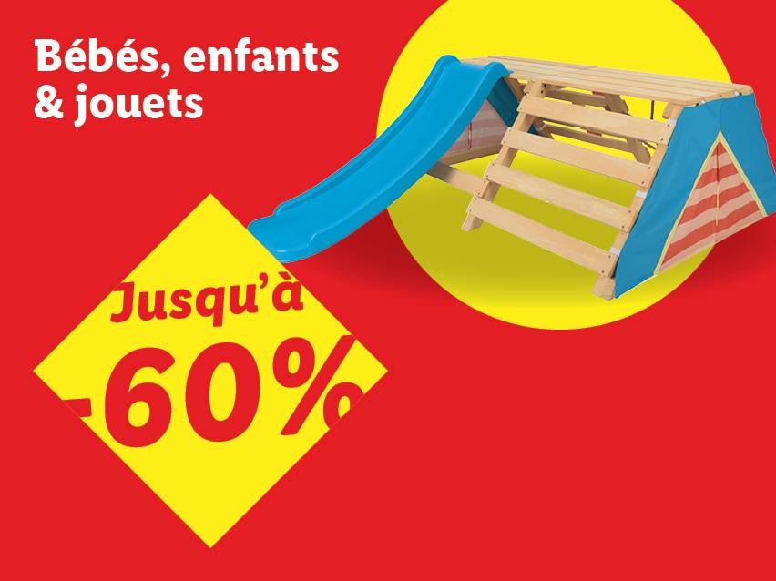 Portique d'escalade avec toboggan pour bébés, enfants et jouets, jusqu'à -60%.