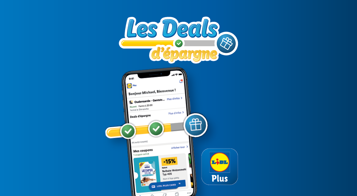 App Lidl Plus avec offres et coupons.