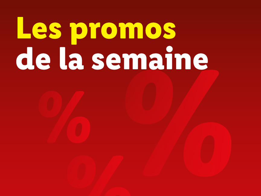 Promotions hebdomadaires avec de grosses réductions.