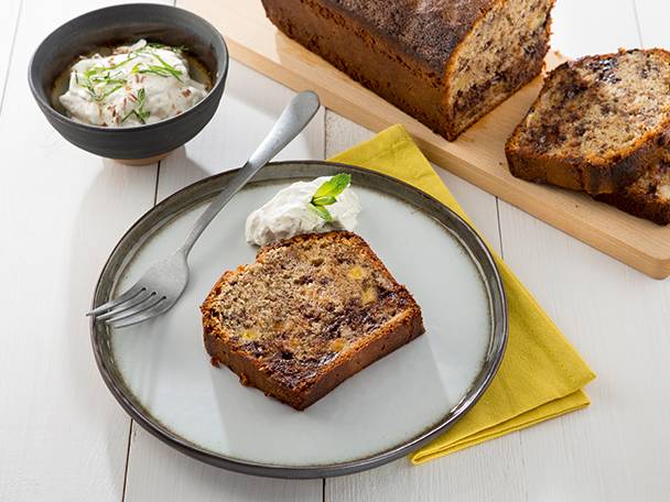 Bananencake met chocolade
