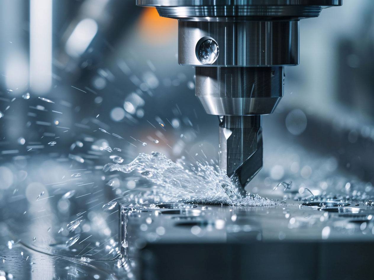 CNC-freesbewerking van metaal.