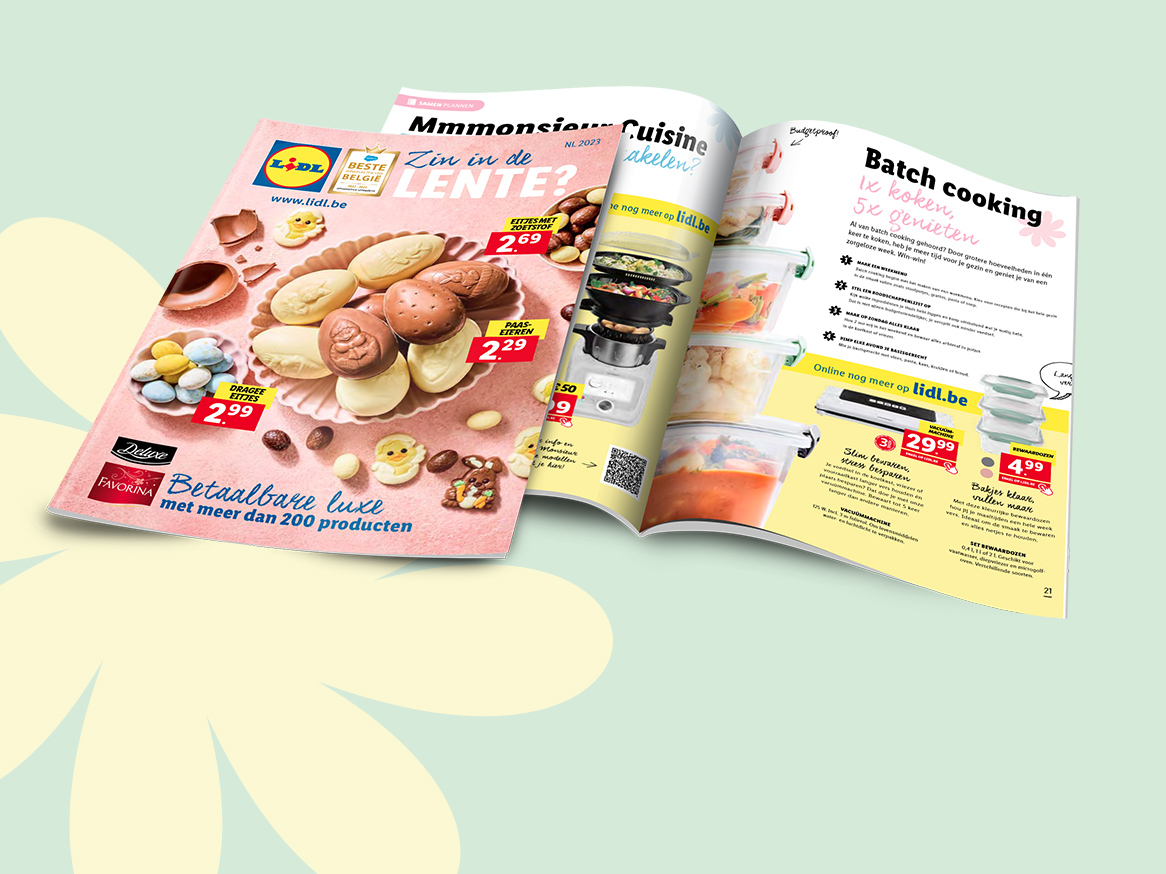 Blader door het lentemagazine