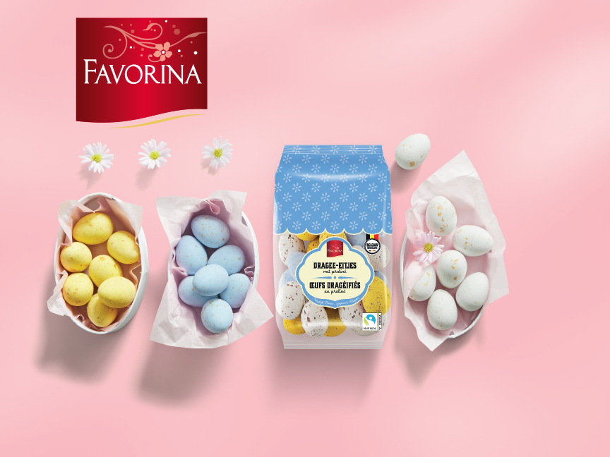 De délicieux œufs de Pâques fourrés