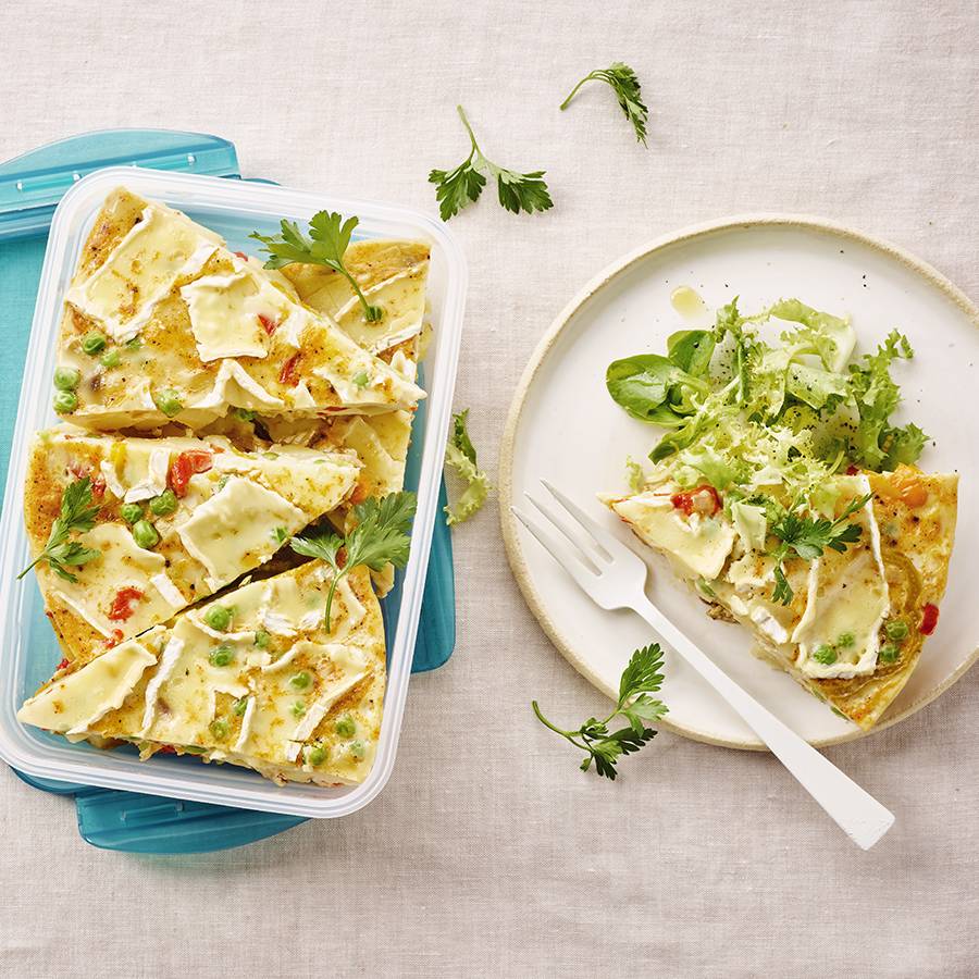 Tortilla de pommes de terre au camembert