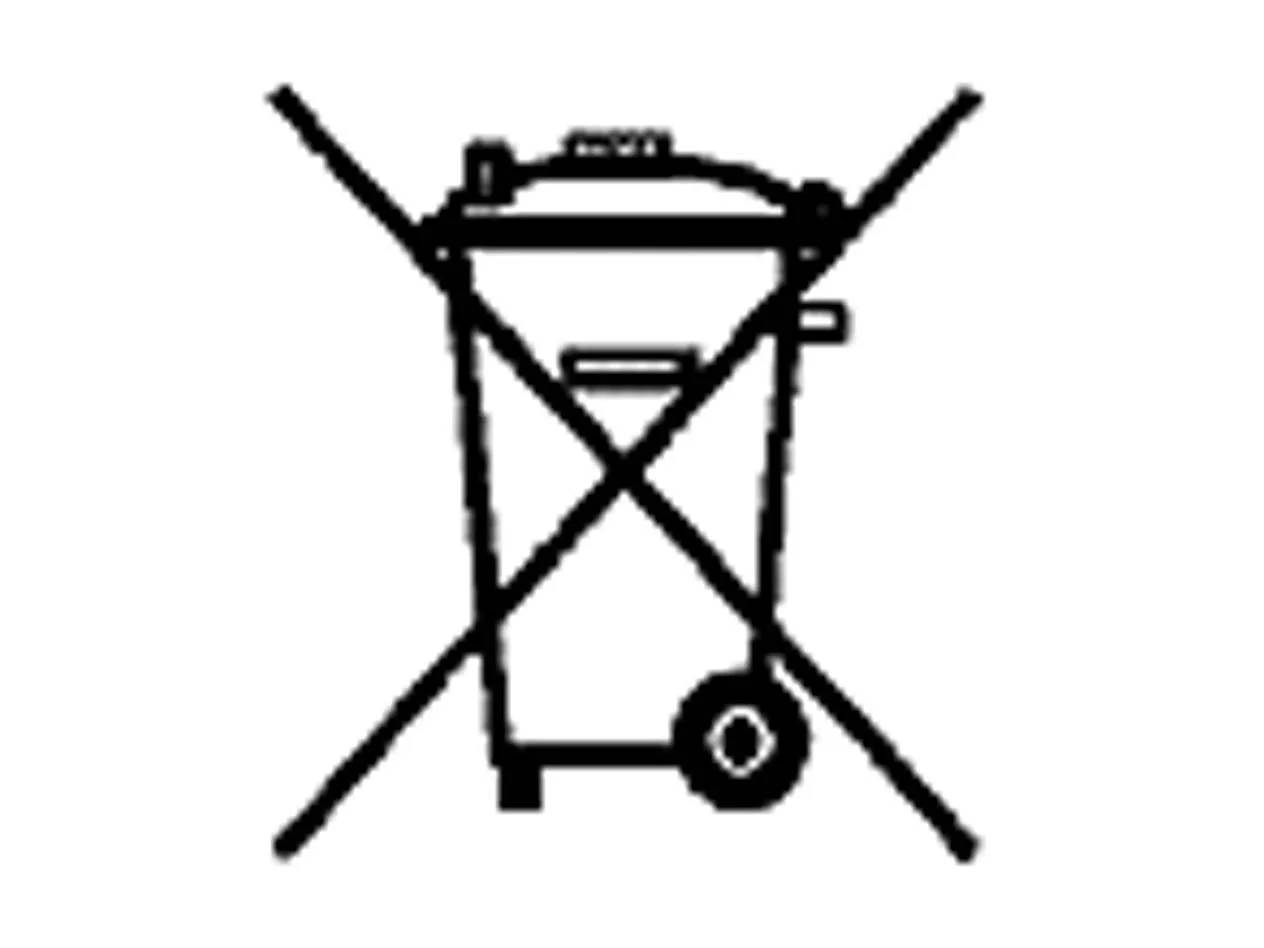 Een symbool van een doorgestreepte afvalbak, wat aangeeft dat het product niet bij het huisvuil mag.