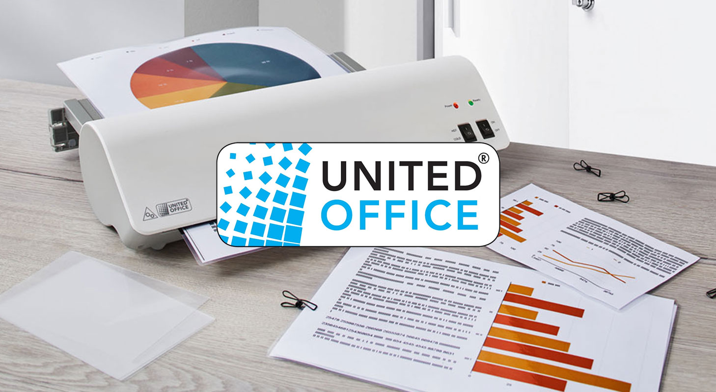 Laminateur et documents United Office.