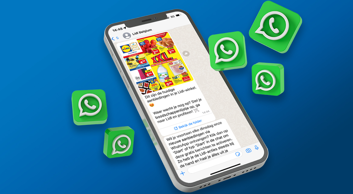 Lidl aanbiedingen op WhatsApp: boodschappen en deals.