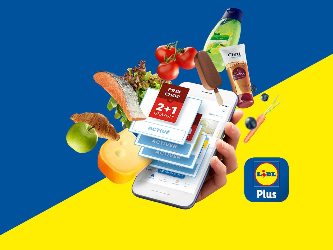 Téléchargez l'appli Lidl Plus