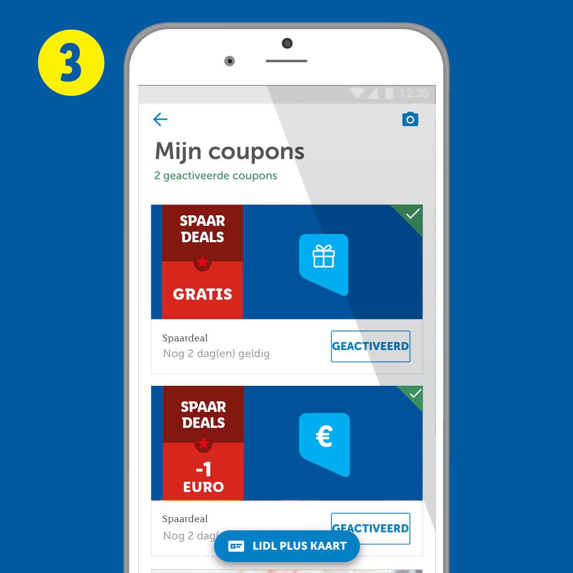 3. Activeer de verzamelde Spaardeals